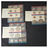 3-US Mint Uncirculated Coin Sets from 1974,1975,1976 - 37 Coins