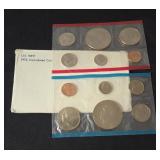 3-US Mint Uncirculated Coin Sets from 1974,1975,1976 - 37 Coins