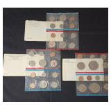 3-US Mint Uncirculated Coin Sets from 1971,1972,1973 - 37 coins