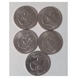 5-"IKE" Eisenhower Dollars Misc. Years