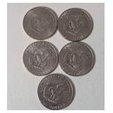 5-"IKE" Eisenhower Dollars Misc. Years