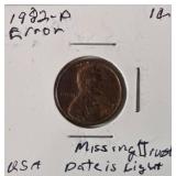 10-Error Coins - uncertified