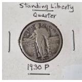 1930 Standing Liberty Quarter - Silver
