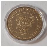 1996 Indianapolis Colts AFC Wild Card limited edition commemorative coin  - "The road to Super Bowl 31- New Orleans"