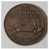Vintage "First Chicago Built Ford Five Millionth Chicago Built Ford " coin-(VERY COLLECTIBLE)