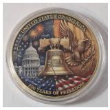 250th Anniversary  of US of America Coin to celebrate the US Semi quincentennial  featuring the Liberty Bell 250 Years of Freedom