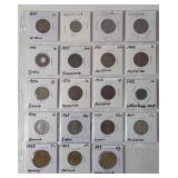 Sheet of Foreign Coins- 19 Coins