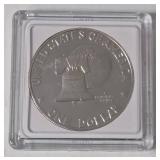 1976-S- Silver- Eisenhower Bicentennial Dollar Proof Coin in black slab