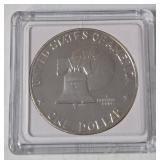 1976-S-Silver- Eisenhower Bicentennial Dollar Proof Coin in black slab