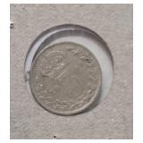 1891 British  3 Pence -  .925 Sterling Silver