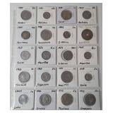 Sheet of Foreign Coins- Higher Grade - 20 Coins