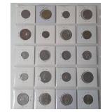 Sheet of Foreign Coins- Higher Grade - 20 Coins