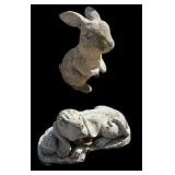 Outdoor Garden Rabbit & Dog Statues