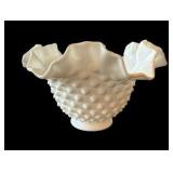 Set of Three Milk Glass Dishes