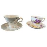 Variety of Tea Cups and Saucers