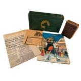 Collectible Box, Vintage Newspapers, Antique Holy Bible & A Christmas Carol Book