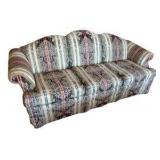 Sturdy Camelback Upholstered Sofa