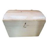 Rustic White Painted Blanket Chest