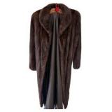 Vintage Dayton's Mahogany Mink Full Length Fur Coat