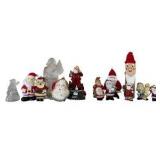 Large Assortment of Santa Figurines and Ornaments