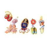 Vintage Native American Beaded Figurines