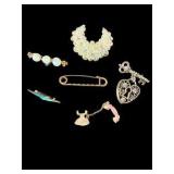 Variety of Vintage Brooches