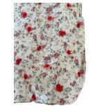 Vintage Red Floral Handtied Blanket