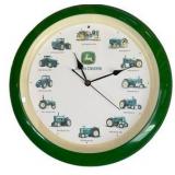 John Deere Wall Clock & Photograph