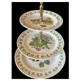 Poppytrail by Metlox 'Happy Time' Three Tiered Serving Dish