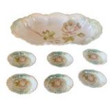 Vintage Leuchtenburg Serving Dish & Matching Salt Cellars
