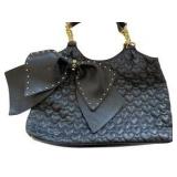 Betsey Johnson Quilted Black Handbag