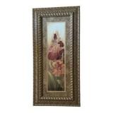 Two Ornate Framed Floral Wall Art Prints