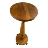 Mission Style Oak Pedestal Plant Stand