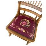 Antique Embroidered Rocking Chair/ Nursing Chair
