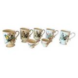 Collection of Royal Crown Bird Theme Cups