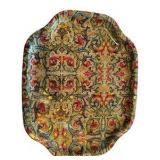 Set of 6 Vintage Elite Metal Trays