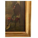 Antique Framed Print 'A Musical Interlude' by Louis Jambor