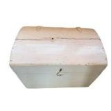 Rustic White Painted Blanket Chest