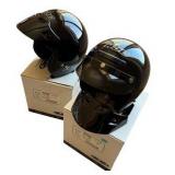Two HJC Motorcycle Helmets - Size M and Size L