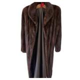 Vintage Dayton's Mahogany Mink Full Length Fur Coat