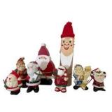 Large Assortment of Santa Figurines and Ornaments