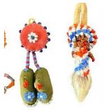 Vintage Native American Beaded Figurines