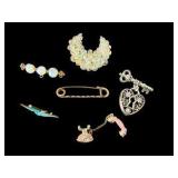 Variety of Vintage Brooches