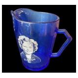 Collection of Cobalt Blue Depression Glass