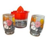 Vintage Tupperware, Juicer and Garfield Juice Cups