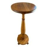 Mission Style Oak Pedestal Plant Stand