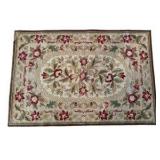 Small Floral Entry Way Rug