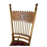 Antique Embroidered Rocking Chair/ Nursing Chair