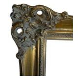 Vintage Baroque Wooden Gold Picture Frame