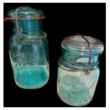Vintage Blue Ball Mason Jars